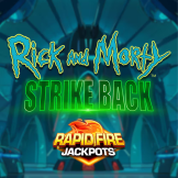 Rick and Morty Strike Back Rapid Fire Jackpots Logo