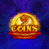 9 Coins Hold The Jackpot Logo