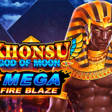 Khonsu God of Moon Mega Fire Blaze Logo