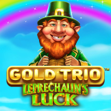 Gold Trio Leprechaun's Luck Logo