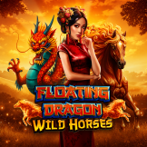 Floating Dragon Wild Horses Logo