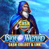 Blue Wizard Cash Collect and Link Logo