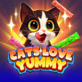 Cats Love Yummy Logo
