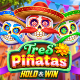 Tres Pinatas Hold & Win Logo