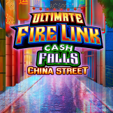 Ultimate Fire Link Cash Falls China Street Logo
