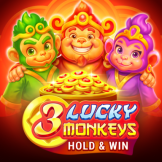 3 Lucky Monkeys Hold & Win Logo