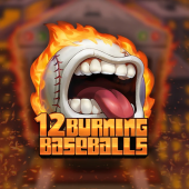 12 Burning Baseballs Logo