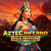 Aztec Inferno Gold Eruption Logo