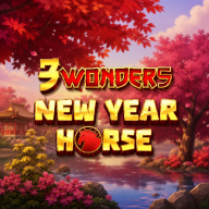 3 Wonders New Year Horse Logo