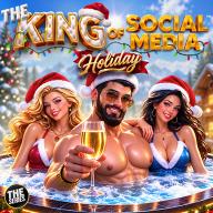 The King of Social Media Holiday Logo