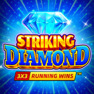 Striking Diamond Running Wins Logo