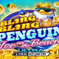 Bling Bling Penguin: Ice On The Beach Logo