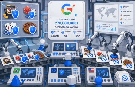 Google blockiert 270 Millionen Glücksspiel-Anzeigen im Jahr 2025, da der Druck der Regulierungsbehörden steigt Bild