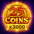 25 Coins x3000 Logo