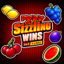 777 Sizzling Wins 5 Lines Logo