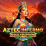 Aztec Inferno Gold Eruption Logo