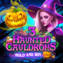 3 Haunted Cauldrons Hold and Win Logo