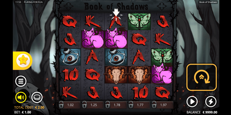 Book of Shadows Online-Spielautomat