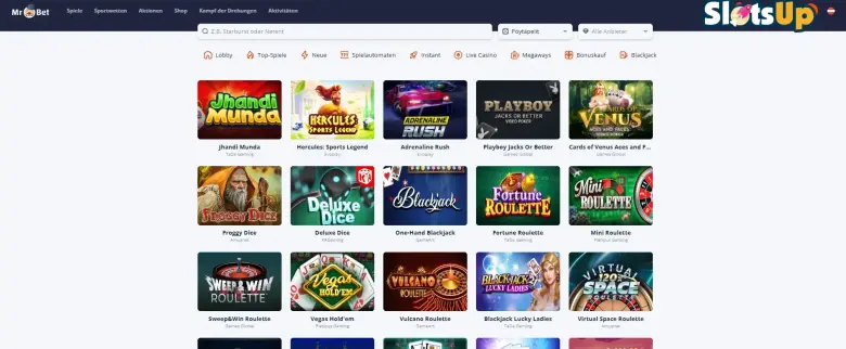 Mr.Bet Online Casino Tischspiele