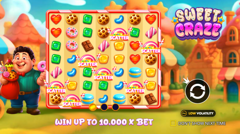 Sweet Craze Main Screen