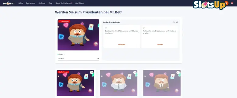 Mr.Bet Online Casino Errungenschaften