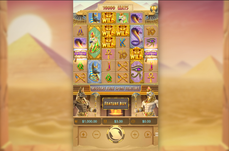 Egypt’s Book of Mystery Main Screen