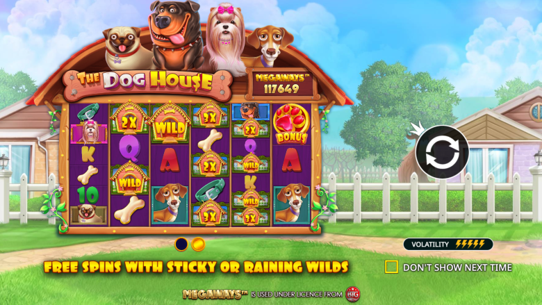 The Dog House Megaways Main Screen