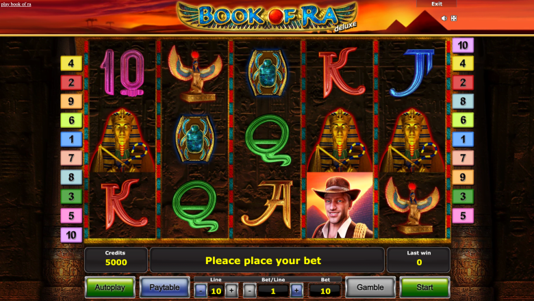 Book of Ra Deluxe Main Screen