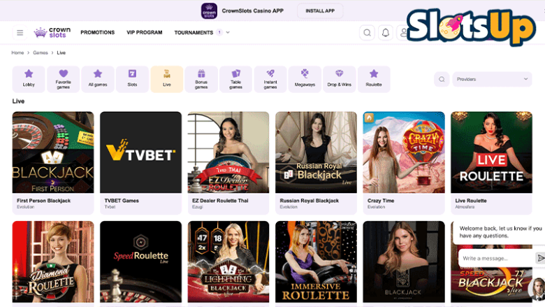 crownslots Tischspiele