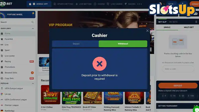 20Bet Auszahlung
