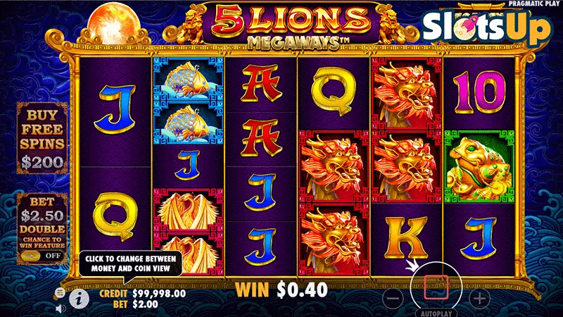 5 Lions Megaways Online Spielautomat