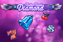 logo retro reels diamond glitz microgaming casino spielautomat 