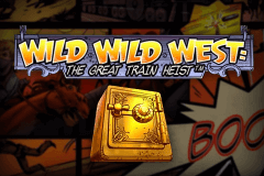 logo wild wild west the great train heist netent casino spielautomat